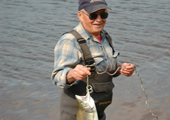 Fisherman with Salmon 